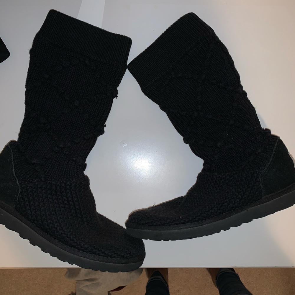 Crochet Uggs Black